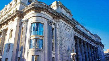 Montevideo, Uruguay-18 Haziran 2017: Montevideo şehir merkezi ve tarihi merkez