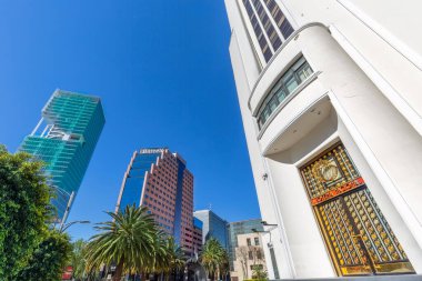 Mexico City, Meksika-18 Ağustos 2019: Paseo De Reforma yakınlarındaki Mexico City Finans Merkezi