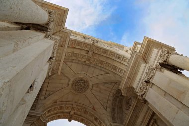 Portigal, Lizbon, Ticaret Meydanı tarihi merkezde.