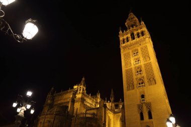 SEVILLE, İSPA-EKİM 16, 2017: Santa Maria Katedrali