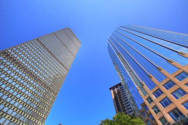 BOSTON, MA, ABD-ECTOBER 12, 2017 Boston şehir merkezi silueti