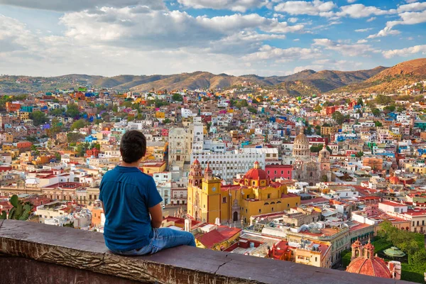 Guanajuato Vigia Panorâmica Cidade Perto Pipila — Fotografia de Stock