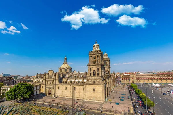 Mexico Cathédrale Métropolitaine Assomption Bienheureuse Vierge Marie Ciel Monument Cathédrale — Photo