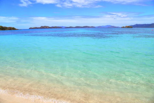 Spiaggia Zaffiro Sull Isola Thomas — Foto Stock