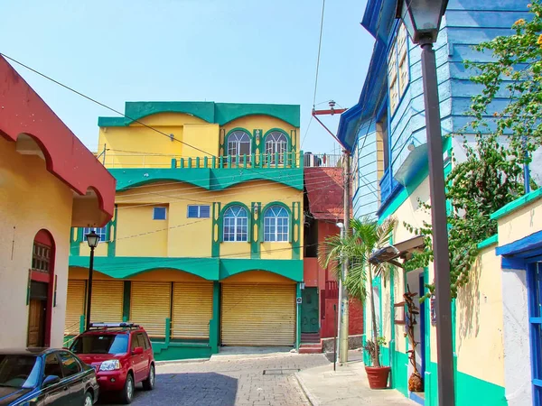 Красочные Улицы Флорес Сити Гватемала — стоковое фото