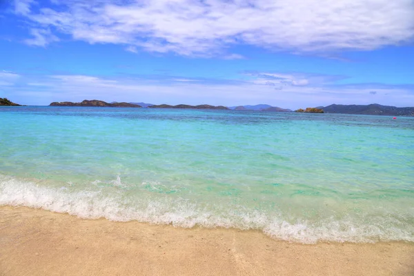 Spiaggia Zaffiro Sull Isola Thomas — Foto Stock