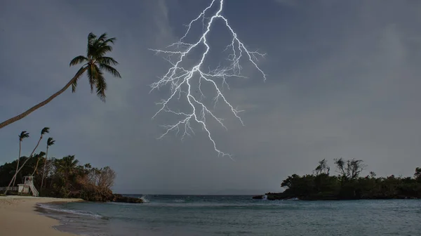 Καραϊβική Ουρανό Πριν Από Hurricne Άφιξη — Φωτογραφία Αρχείου