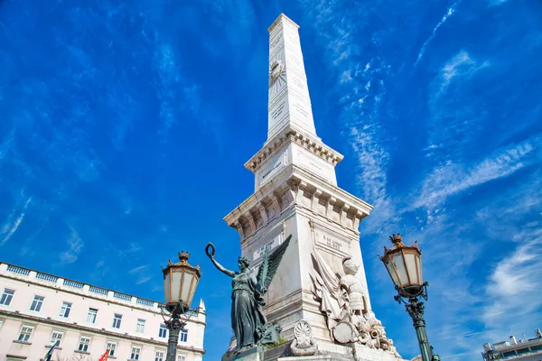 Plaza Independencia Lisboa Praca Restauradores — Foto de Stock