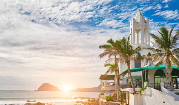 Mazatlan Golden Zone Zona Dorada Känd Turistisk Badort — Stockfoto