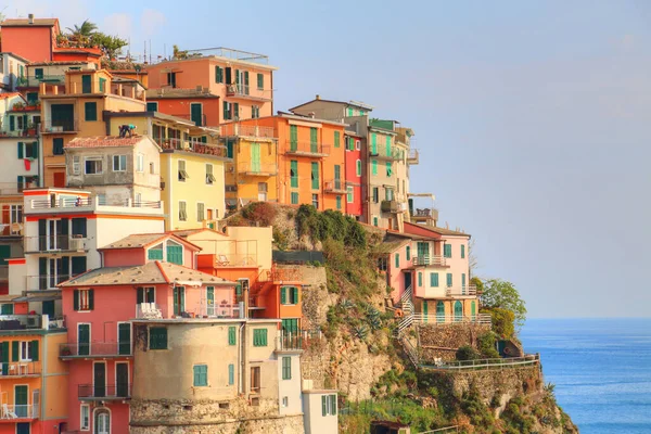 Manarola Rues Pittoresques Colorées — Photo