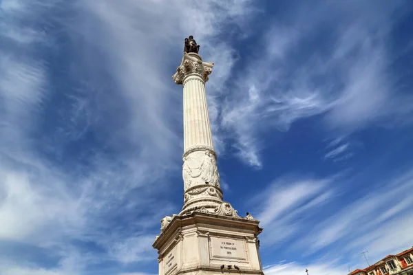 Lisboa Fuente Plaza Rossio — Foto de Stock