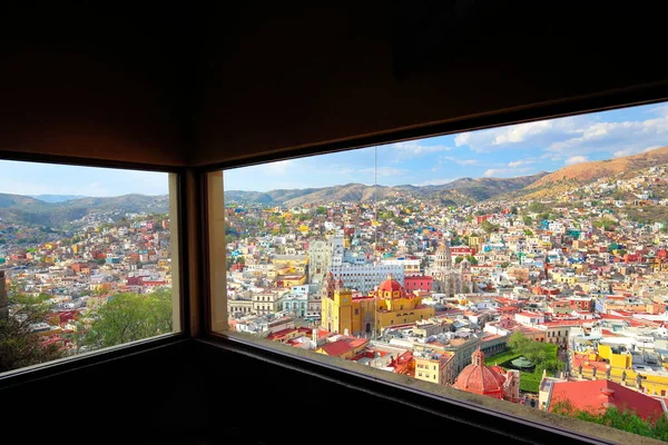 Guanajuato Mirador Escénico Ciudad Vistas Panorámicas Desde Funicular Ciudad — Foto de Stock