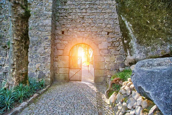 Sintra Portugal Famoso Castelo Dos Mouros — Fotografia de Stock