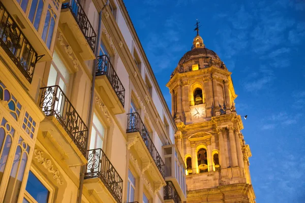 Málaga Pintorescas Calles Antiguas Del Centro Histórico Ciudad — Foto de Stock