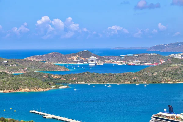 Charlotte Amalie Bay Szent Tamás Sziget — Stock Fotó