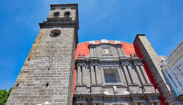 Puebla Santo Domingo Ναός Και Capilla Del Rosario Εκκλησία Κοντά — Φωτογραφία Αρχείου