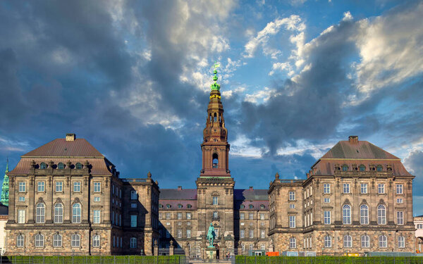 Landmark Christiansborg Palace in Copenhagen