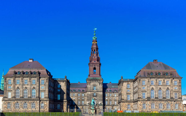 Landmark Christiansborg Palace in Copenhagen