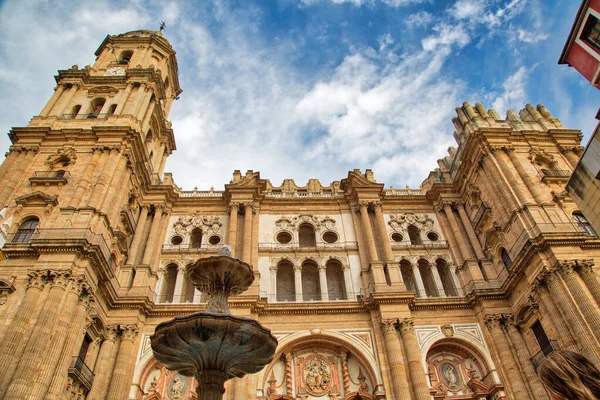 Malaga Central Cathedral Spanien — Stockfoto