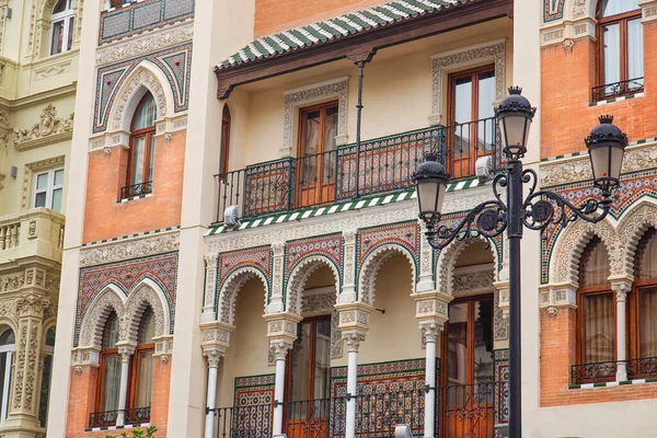 España Calles Sevilla Una Puesta Sol Temprana Centro Histórico Ciudad — Foto de Stock