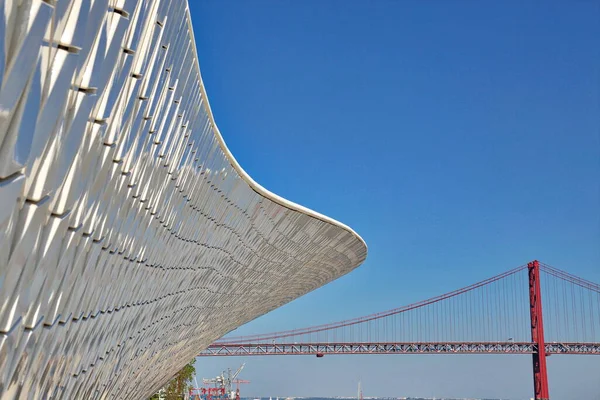 Lisboa Portugal Outubro 2017 Suspensão Marco Abril Ponte — Fotografia de Stock