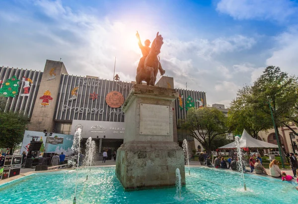 Monterrey Mexique Février 2020 Monterrey Centre Ville Historique Saragosse Plaza — Photo