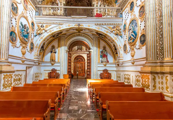 Oaxaca México Dezembro 2018 Interiores Marco Catedral Santo Domingo Centro — Fotografia de Stock