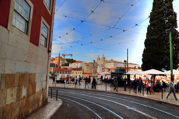 Alfama Mencari Lisbon — Stok Foto