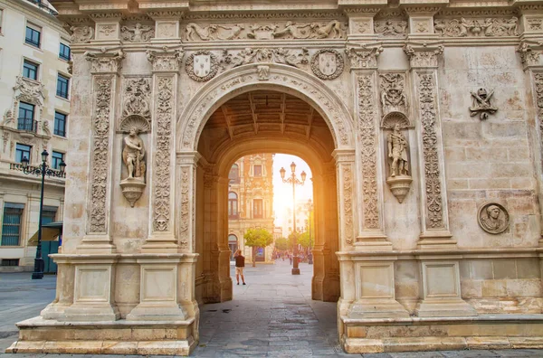 Seville Streets Early Sunset Historic Center — Stock Photo, Image