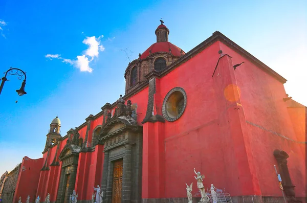 Mexikóváros Festői Templomok Történelmi Központjában Közel Zocalo Square — Stock Fotó
