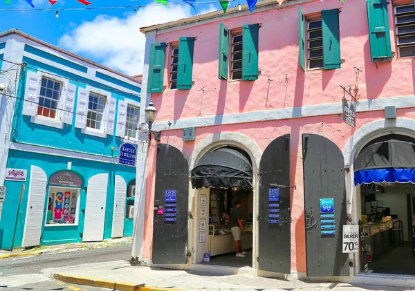 Charlotte Amalie, ABD Virgin Adaları - 20 Mayıs 2019: Charlotte Amalie Tarihi Merkezi ve Alışveriş Bölgesi