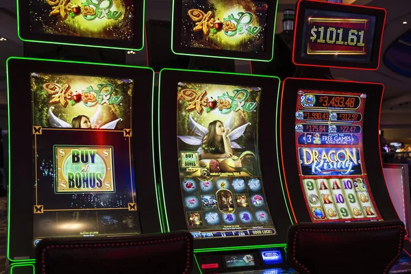 Las Vegas Nevada Marzo 2017 Máquinas Casino Área Entretenimiento Por — Foto de Stock
