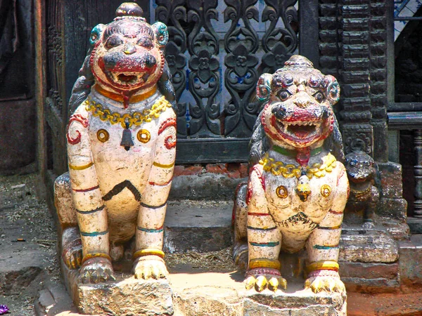 Ruas Templos Bhaktapur Centro Histórico Cidade — Fotografia de Stock