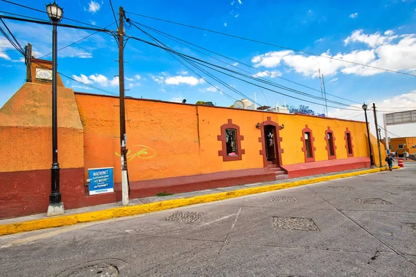 Mexico Tepotzotlan April 2018 Tepotzotlan Oude Stad Straten Restaurants Buurt — Stockfoto