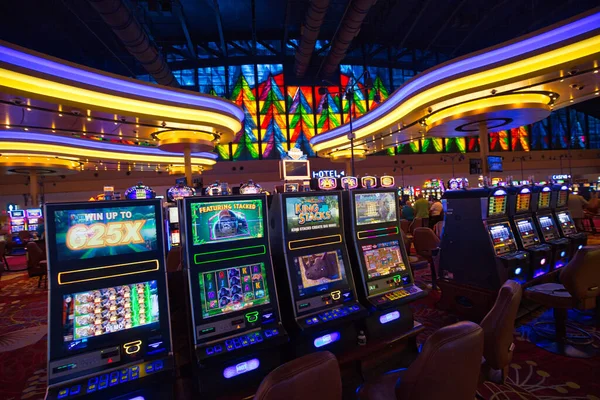 Buffalo Usa July 2018 Seneca Niagara Casino Hall Slot Machines — Stock Photo, Image