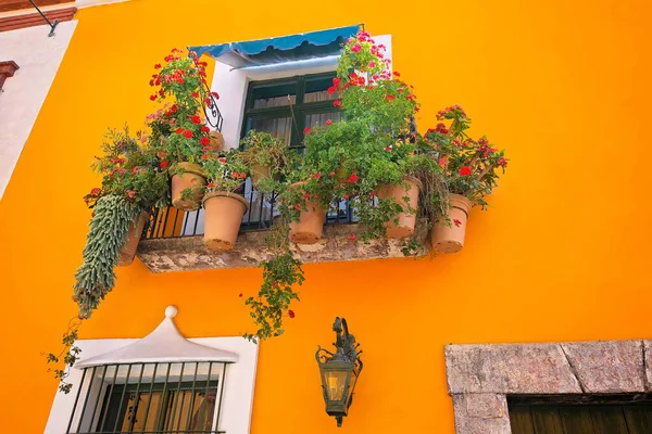 Strade Puebla Colorate Nel Centro Storico Zocalo — Foto Stock