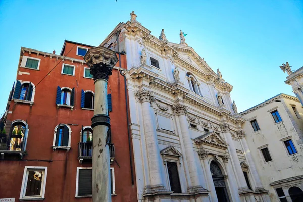 Улицы Венеции Возле Площади Святого Марко Закате — стоковое фото