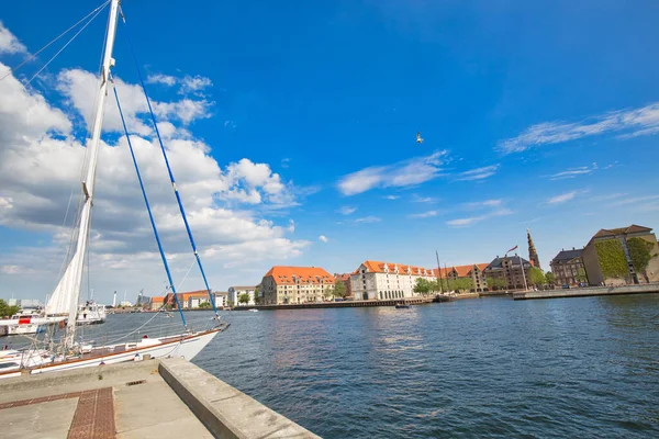 Copenhague Dinamarca Agosto 2018 Los Canales Escénicos Del Río Centro — Foto de Stock