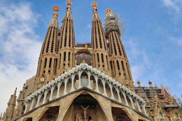 Barcelona Katalonien Spanien Oktober 2017 Berömda Antonio Gaudi Sagrada Familia — Stockfoto