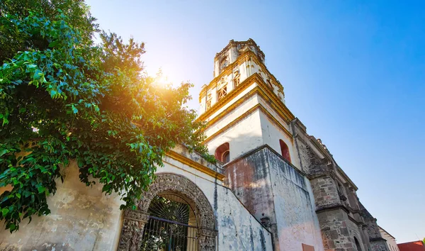 Freguesia San Juan Bautista Praça Hidalgo Coyoacan — Fotografia de Stock