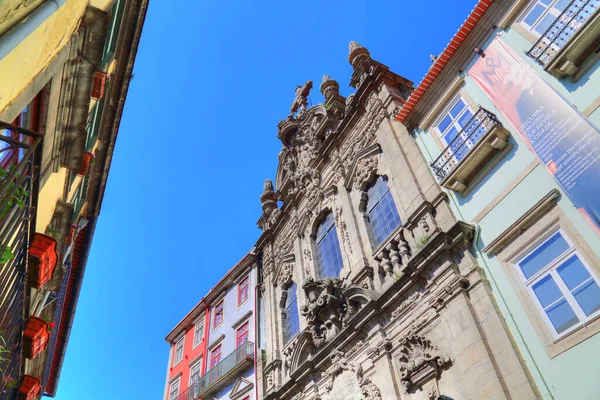 Порту Португалия Октября 2017 Года Красивые Красочные Улицы Порту Вблизи — стоковое фото