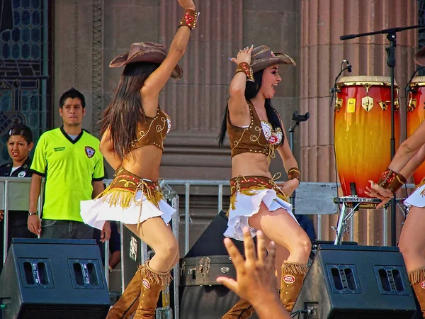 Monterrey Mexico Festival Buurt Van Government Palace — Stockfoto