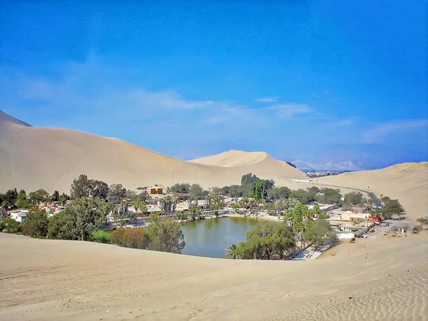 Perú Zona Escénica Huacachina Oasis Del Desierto — Foto de Stock