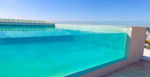 Merida México Dezembro 2019 Uma Piscina Telhado Luxuoso Hotel Collection — Fotografia de Stock