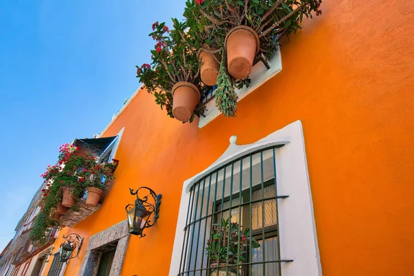 Colorful Colonial Puebla Streets Zocalo Historic City Center — Stock Photo, Image