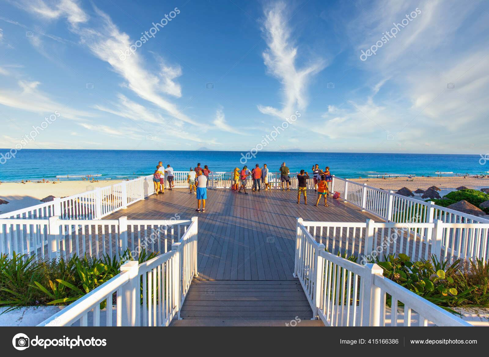 Cancun Mexico March 2020 Playa Delfines Dolphin Beach Nicknamed