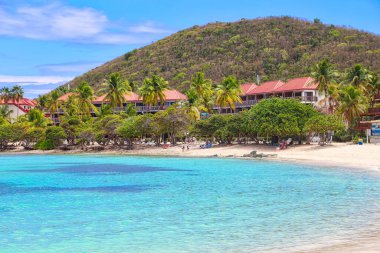 Charlotte Amalie, St Thomas, ABD Virgin Adaları - 10 Ekim 2018: St. Thomas Adası 'ndaki ünlü Sapphire Sahili