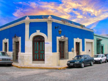 Şehrin merkezindeki Monterrey caddeleri, Barrio Antiguo