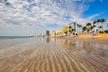 Mazatlan Golden Zone (Zona Dorada), famous touristic beach and resort zone in Mexico clipart