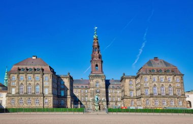 Kopenhag 'daki tarihi Christiansborg Sarayı